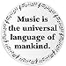 Music is The Universal Language of Mankind - 100 Pack Circle Stickers 3 Inch