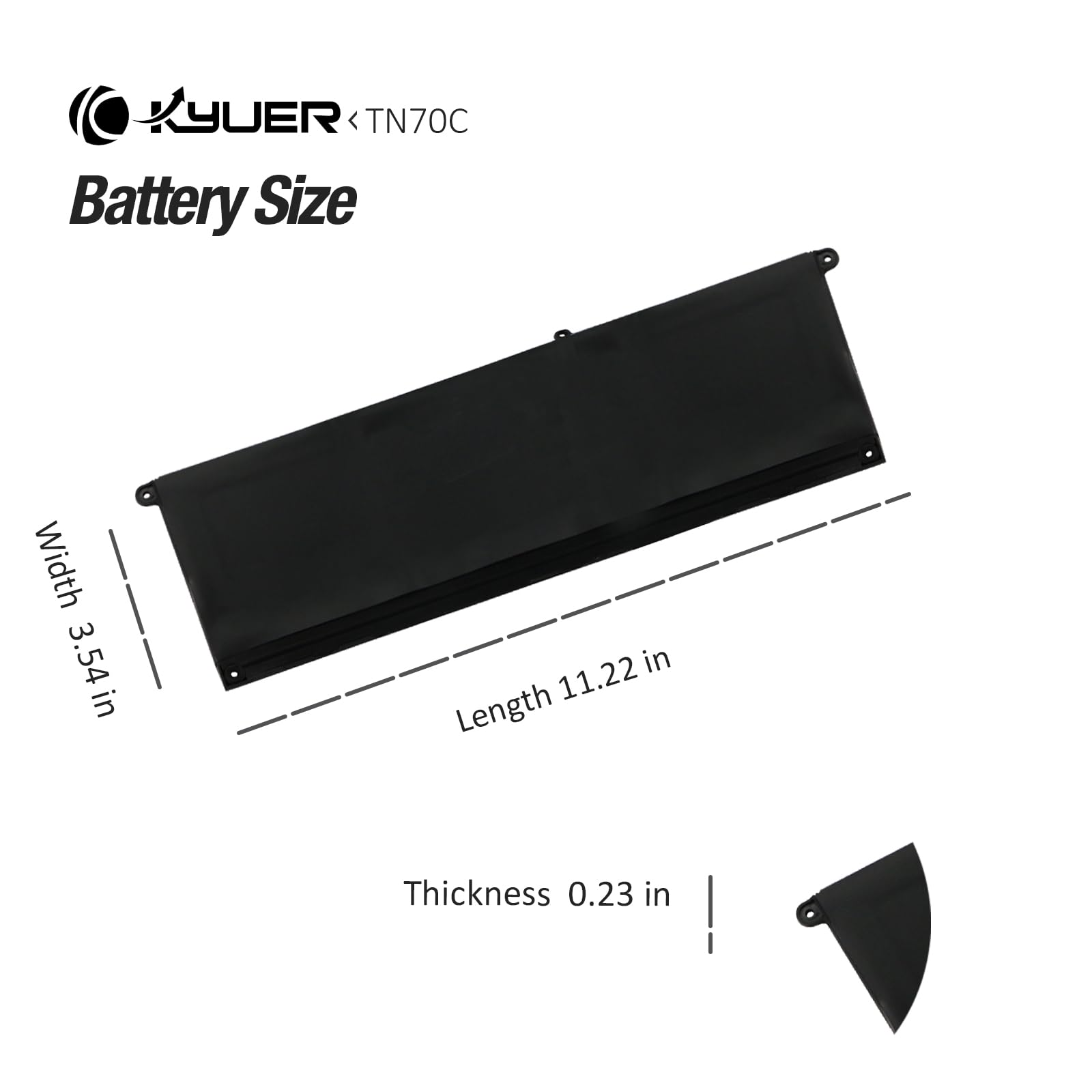 64Wh TN70C Batería para DELL Latitude 3320 3330 3420 3430 3520 3530 3445 5430 Chromebook Inspiron 14 Plus 7420 7430 7440 3510 3511 3515 3521 3525 3535 5310 5320 5410 5415 5418 5510 5515 5518 5420
