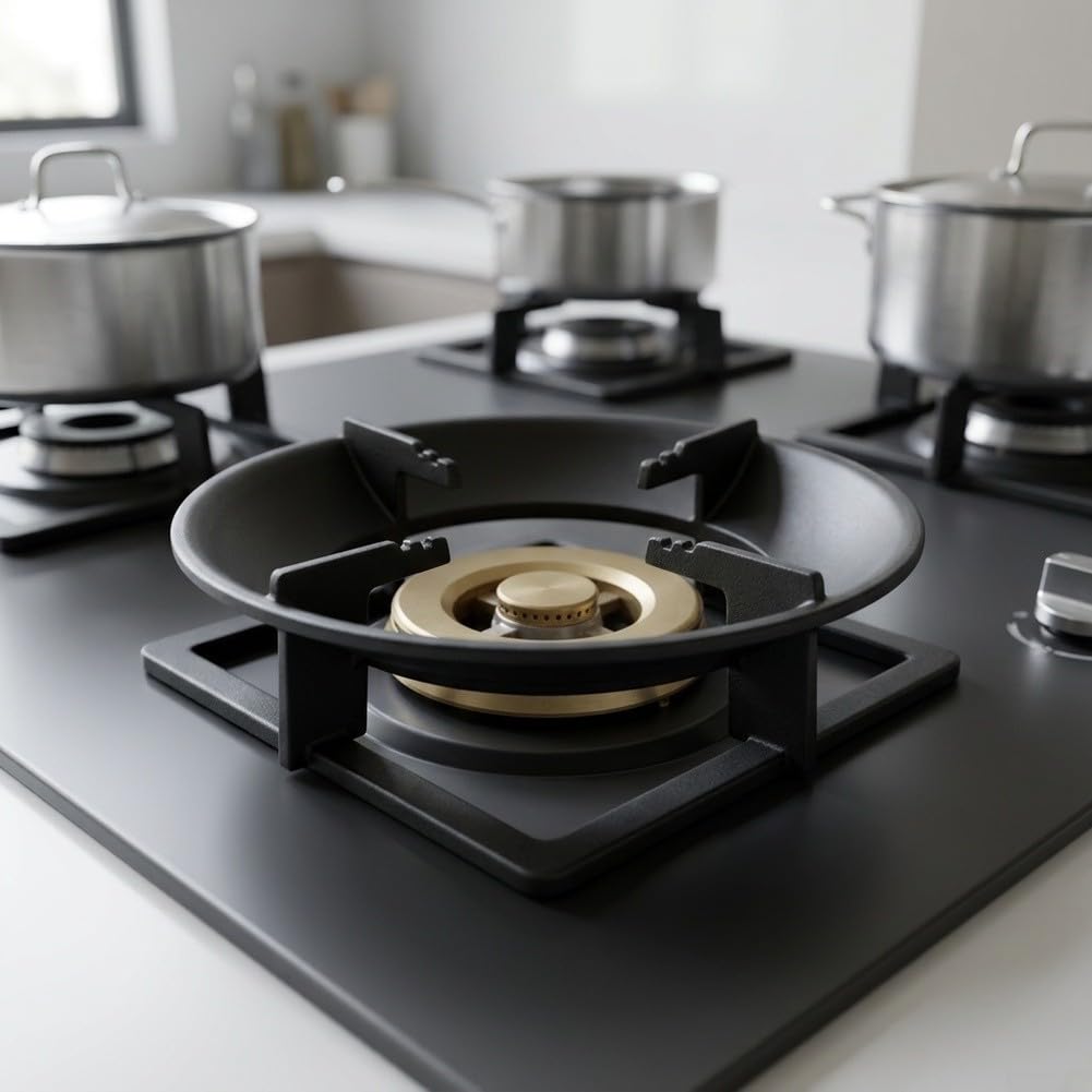 para soporte Reductor para Cocina de Gas 18,5cm Anillo Antideslizante para Cafetera para moka y Sartenes Pequeñas Estufa Hogar
