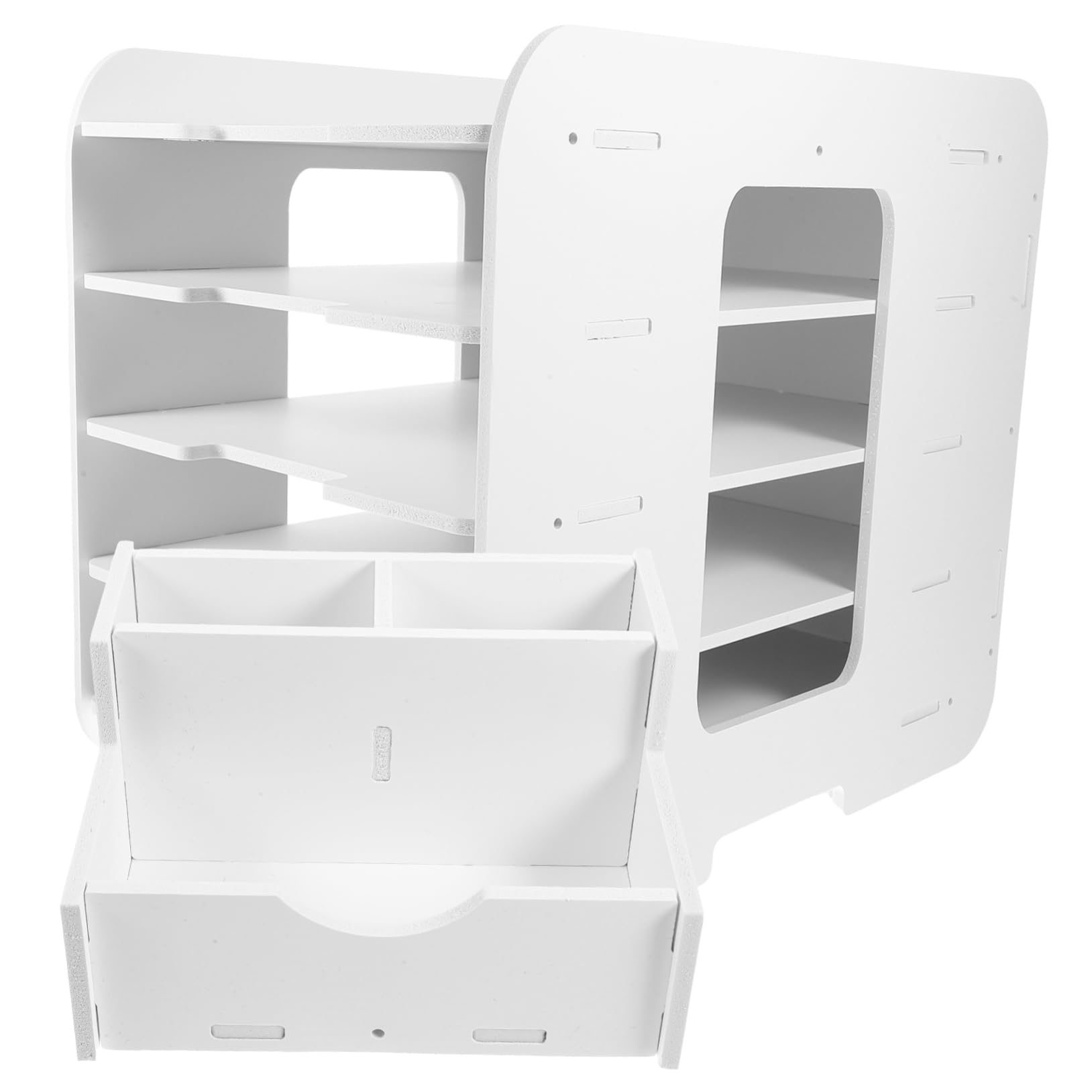 Portaoggetti Scrivania Multi Organizer Impilabile Per Documenti e Resistente Per