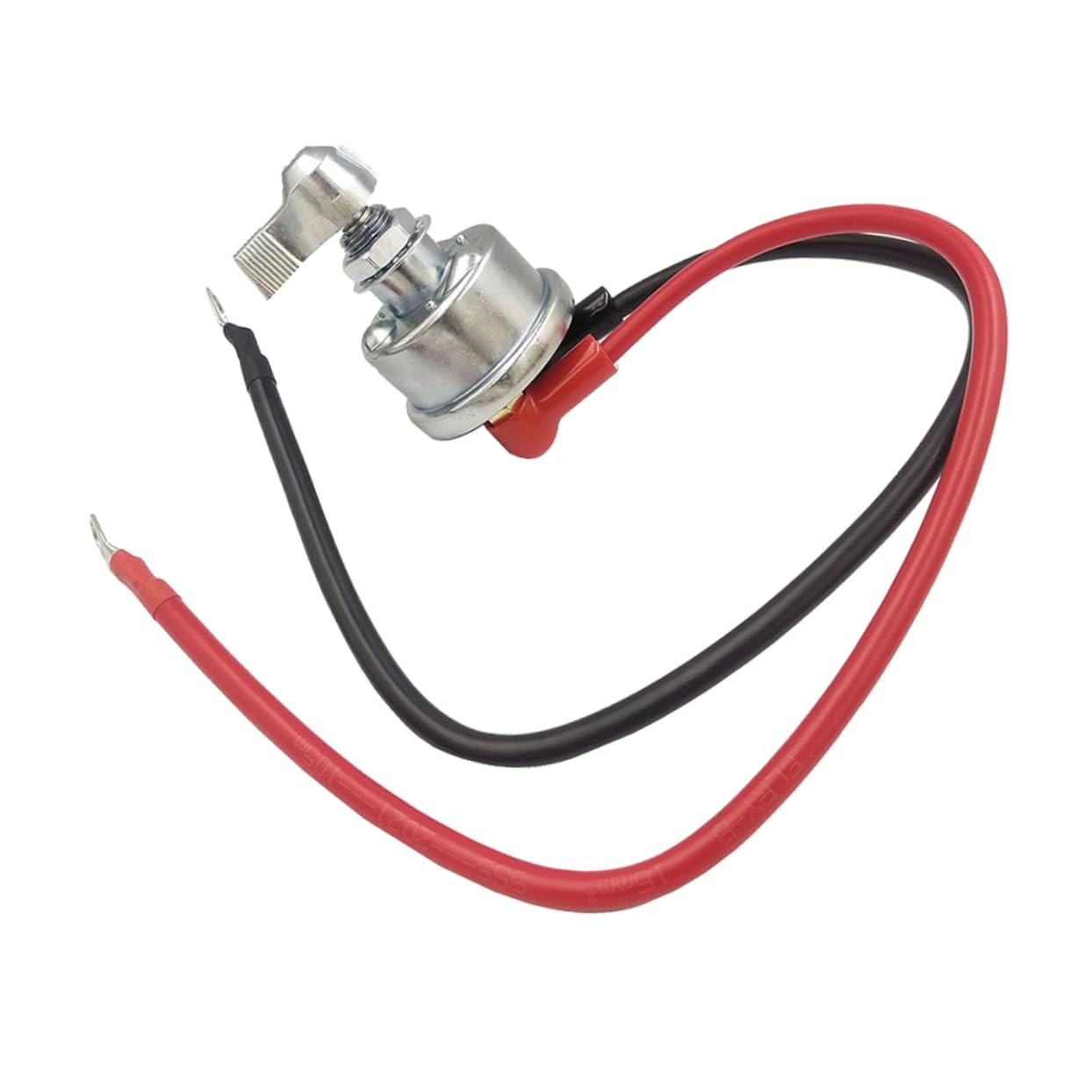 Silver Knob Battery Disconnect Switch Power Isolation Device Wiring Kit for Car Prevents Power Drain and Short Circuits