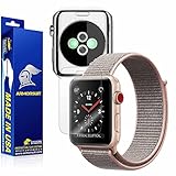 Armorsuit MilitaryShield - Apple Watch Series 3 Screen Protector (38mm) + Clear Full Body Back Protector Lifetime Replacement Anti-Bubble