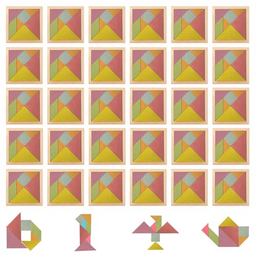 Pack 30 Tangram Infantil Montessori de Madera con Guía – Regalos Cumpleaños Niños Colegio, Detalles Invitados Fiestas, Puzzle Educativo Relleno Piñata Infantil Pack 30 Tangram Infantil Montessori de Madera con Guía – Regalos Cumpleaños Niños Colegio, Detalles Invitados Fiestas, Puzzle Educativo Relleno Piñata Infantil
