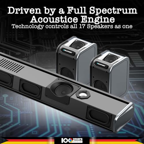 Blaupunkt SBW600 XCEED Emperor India’s Most Powerful 12.1.4 Dolby Atmos Home Theatre | 17 Runway Acoustic Drivers | 1200W RMS | 8" Wireless Subwoofer I HDMI-eARC I Wireless Mic I 3-Year Warranty 9 51B2neC2LOL