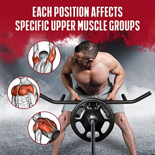 Yes4All Multi-Grip Roeien Landmine Handvat, T Bar LAT, Viking Press past op met bar van 2,5 en 5 cm, stevig ontwerp, eenvoudig te installeren - Afbeelding 5