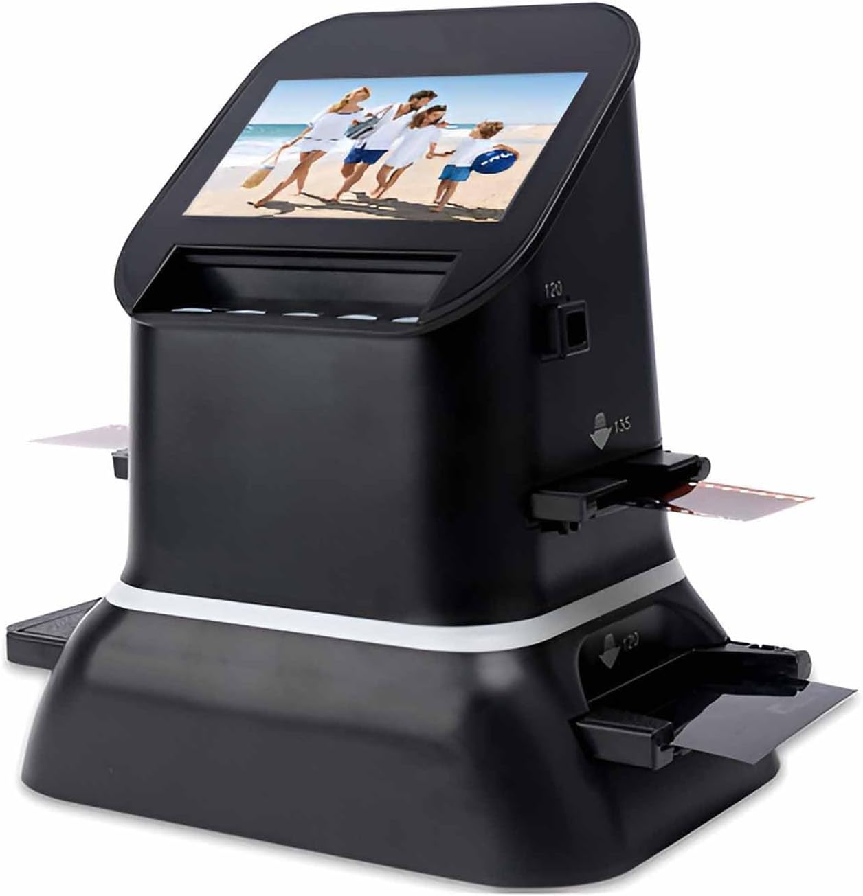 Film and Slide Scanner with 4.3'' LCD Screen, Digital Film Converter, Convert 35mm, 135, 126, 127 Negative & Slides to Digital JPEG, 22 Million Pixels
