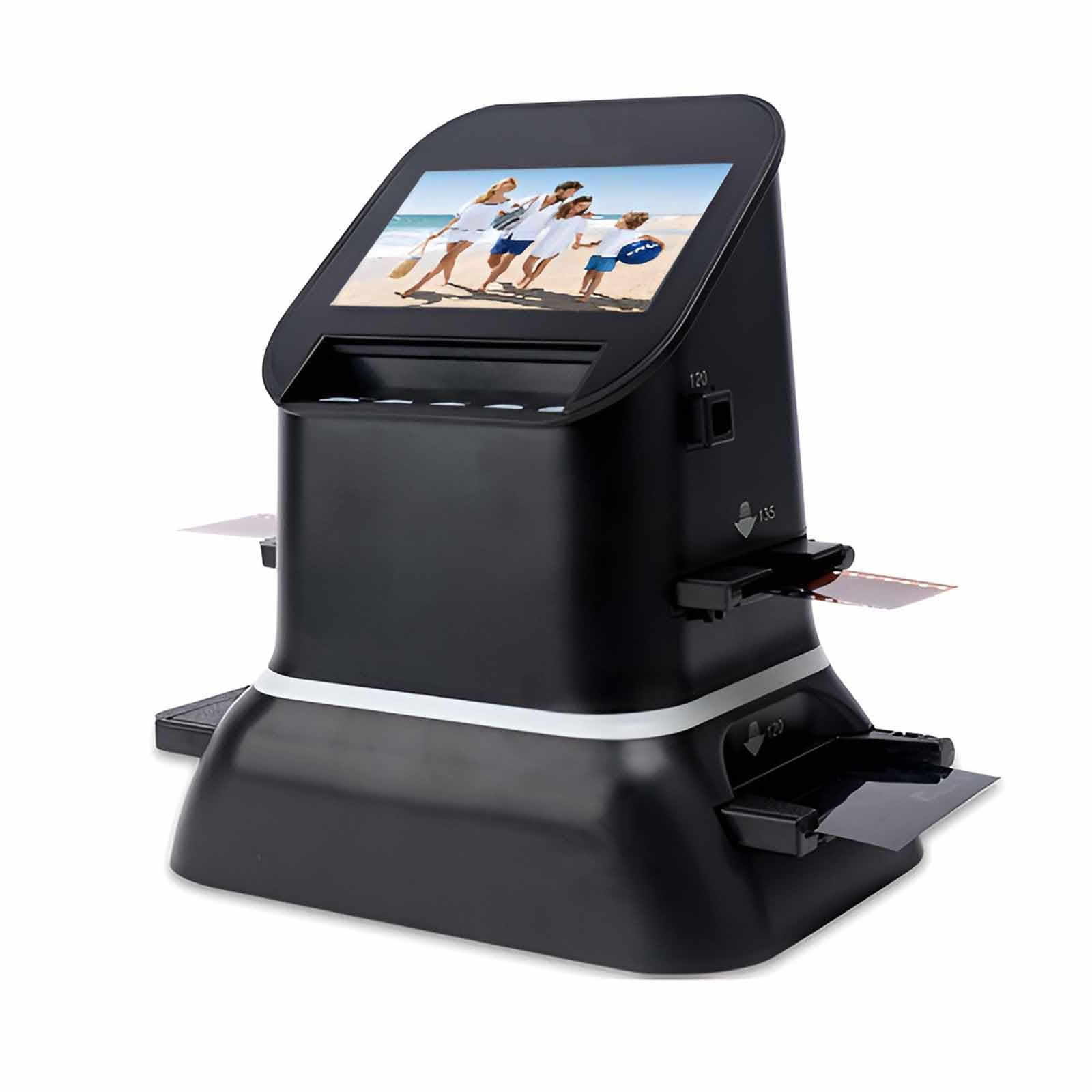 Escáner digital de película y diapositivas, convertidor negativo de alta resolución de 22 MP con pantalla LCD de 4.3 pulgadas para microfilm 120 127 de 35 mm a conversión de fotos JPEG