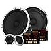 Produktbild ISUDAR SU602 2-Wege-Auto Lautsprecher Sets 165 mm (6,5 ') Komponenten System HiFi Audio mit Tieftöner-Hochtöner-Frequenzweiche (1 Paar) Aluminiumgehäuse - Schwarz