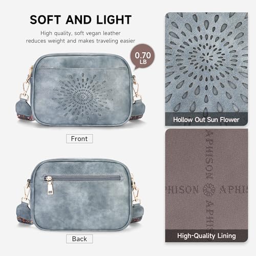 Image of APHISON Crossbody Bags for Women Trendy,Vegan Leather Small Crossbody Purses Shoulder Handbags with Adjustable Strap