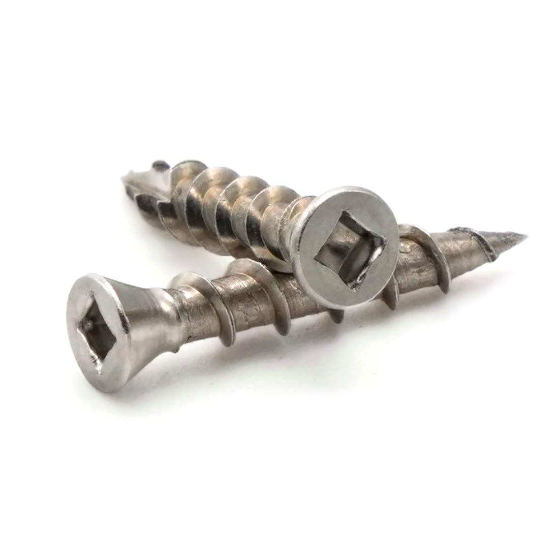 Square Drive Deck Screws Trim Head 305 Stainless Steel Type 17 Point - #7 x 1-1/4