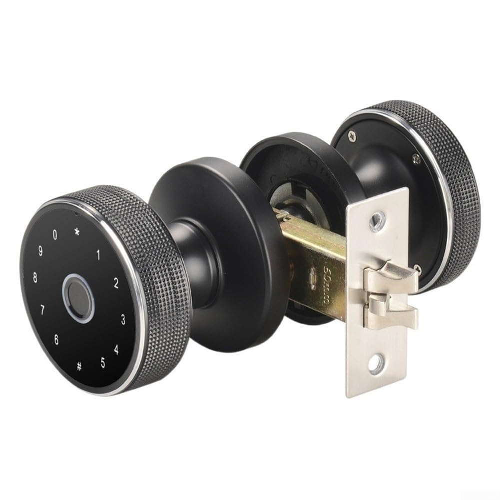 Smart Serratura per porta digitale elettronica Keyless (argento) | Sensore a semiconduttore, protezione anti-copia, rilevamento rapido, accesso sicuro, scansione precisa