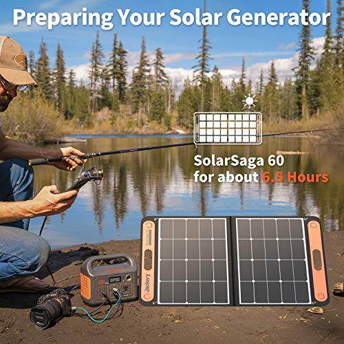 Jackery Portable Power Station Explorer 240, 240Wh Backup Lithium Battery, 110V/200W Pure Sine Wave AC Outlet, Solar Generator (Solar Panel Not Included) for Outdoors Camping Travel Hunting Emergency