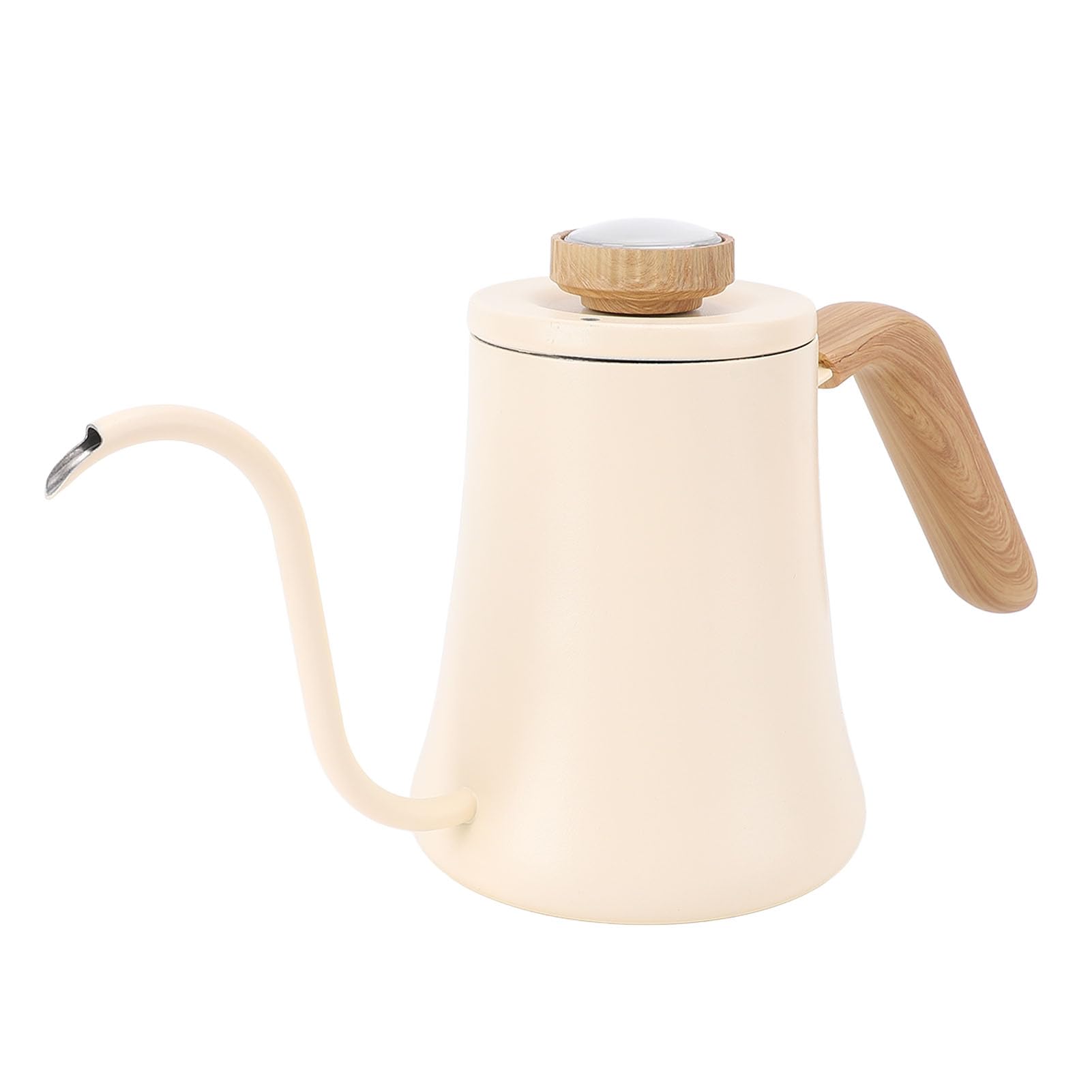 Emoshayoga Bollitore da caffè a Collo di Cigno in Acciaio Inossidabile con Coperchio con Termometro per un Versamento Regolare, Ideale per la Domestica
