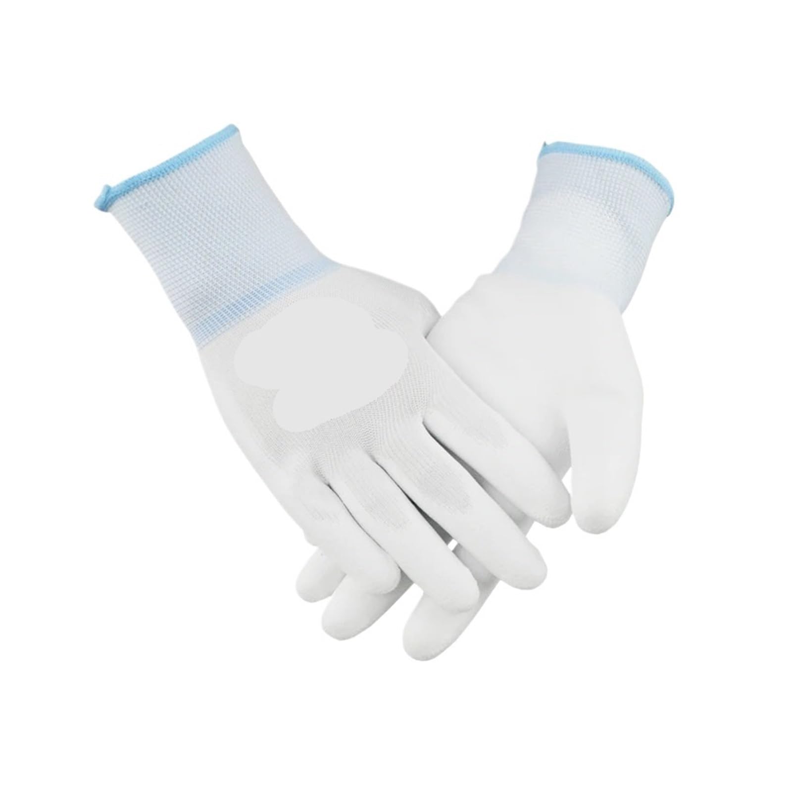 Genérico 12 Pares de Guantes Trabajo con PU, poliéster 13 Gauge, XU1201