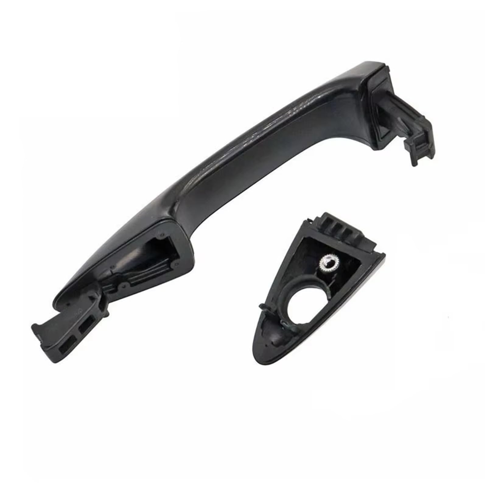 Byskjz One Color Car Exterior Door Handle For Hyundai For Accent 2012-2017 82651-1R000 82661-1R000 Car Exterior Door Handle Black Outside Handles Outer Puller(Front Left)
