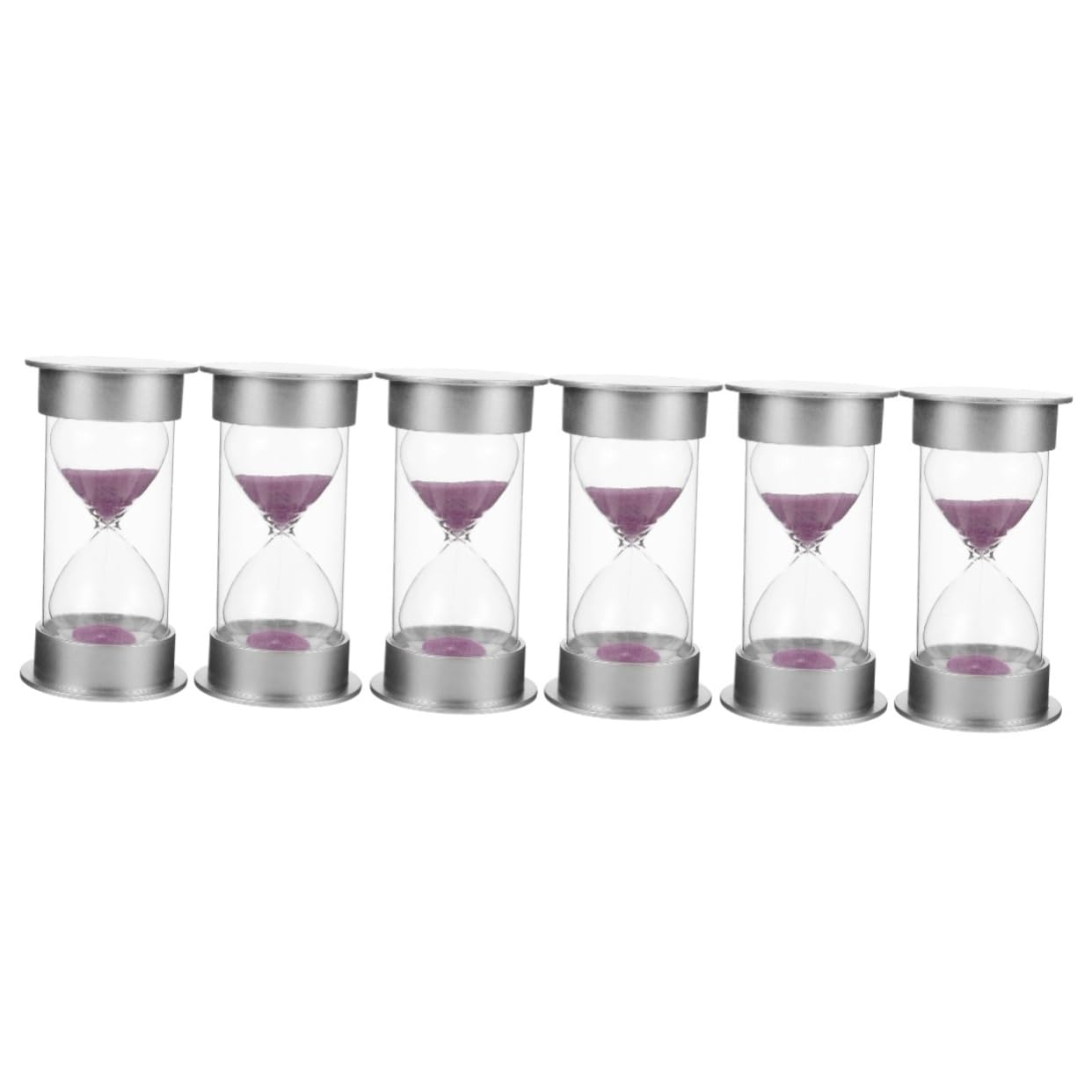 3 Set Timer Sabbia Minuti Decorativa in Vetro Borosilicato Resistente Piccola E Compatta Con Base Timer Da Funzionale E E Ufficio Regalo 2 Pezzi*3