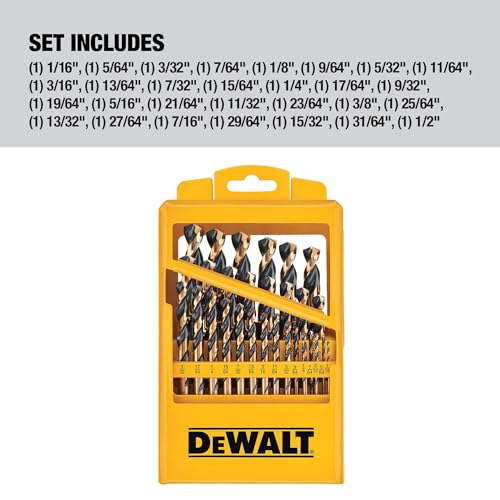 DEWALT Black & Gold HSS Drill Bit Set
