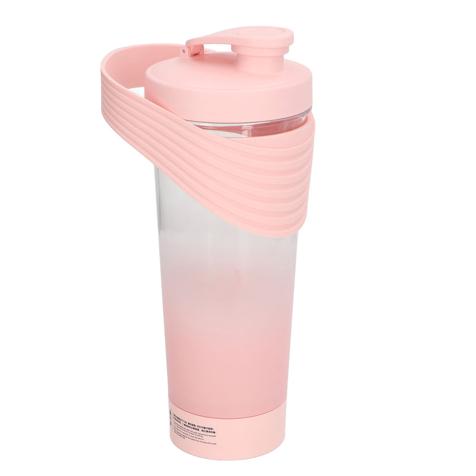 Shaker Électrique, Bouteille Shaker Protéine Rechargeable USB, 800ml(rose)