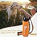 VIVAGLORY Neoprene Water Bottle Sling, Water Bottle Holder for Walking & Running, Carrier with Adjustable Shoulder Strap, Crossbody & Over The Shoulder for Waterbottle, S, Orange