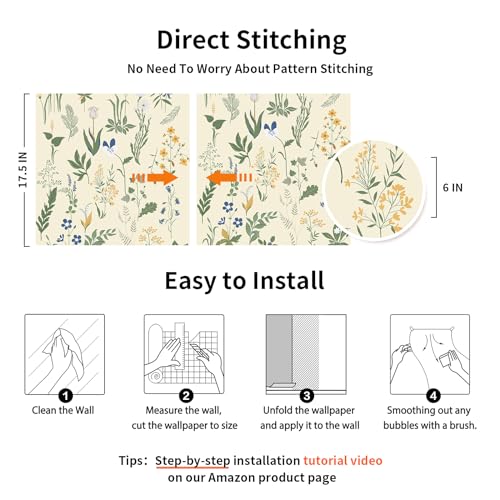 Papel tapiz floral bohemio para transformar tu dormitorio de forma fácil 6
