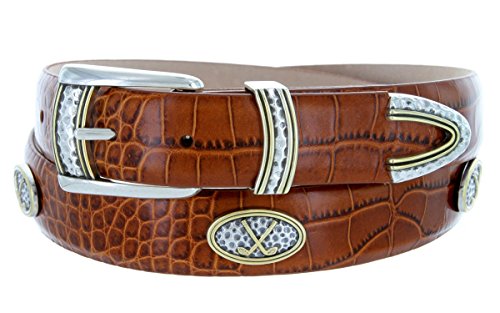 Golf Classic_Men's Genuine Full-Grain Cowhide Leather Designer Dress Belt, 1-1/8