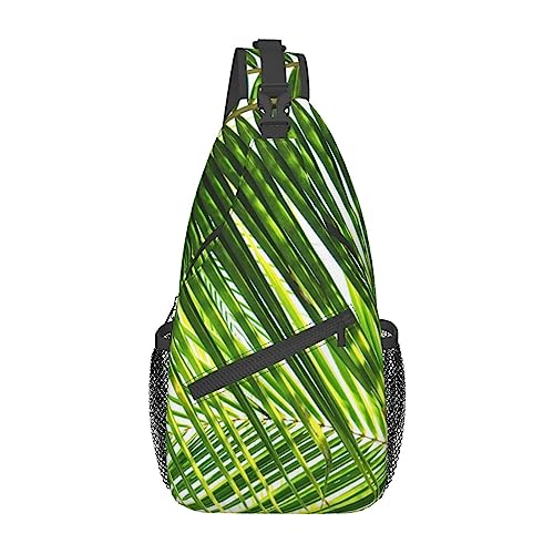 Sac à dos à bandoulière vert palmier noir One Size résistant