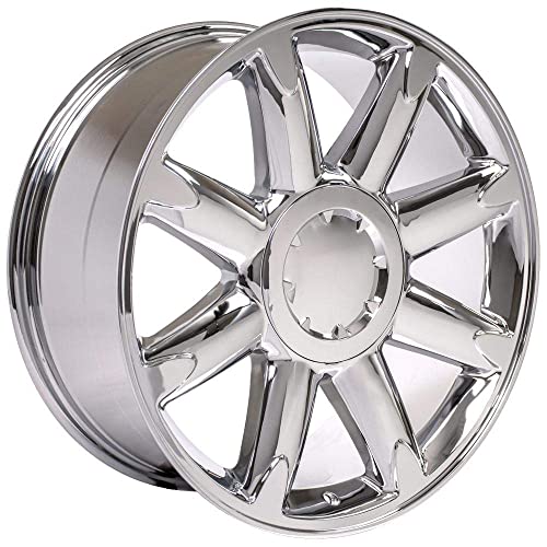 Oe Wheels Llc 20 Inch Rims Fit Pre-2019 Silverado Sierra Pre-2021 Tahoe Suburban Yukon Escalade Cv85 20X8.5 Chrome Wheel Hollander 5304 #TOP3