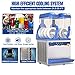 XPW Commercial Slushy Machine 1000W 30L Tanks Commercial Slushie Maker Machine 304 Stainless Steel Margarita Machines Efficient Cooling The Ideal Slush Maker for Bars Cafes Restaurants