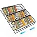 Housolution Especiero Cajon para Cocina, Organizador de Especias Extensible con 3 Niveles Metálica, Estante de Especias Soportes para Cocina Despensa, Negro