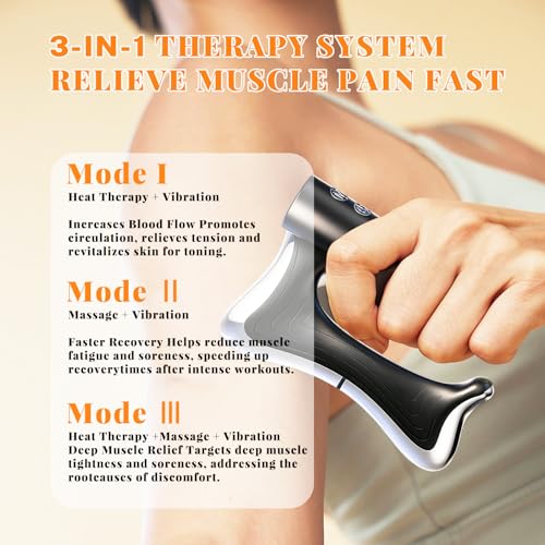 AICNLY Heated Muscle Scraper Tool Electric Vibration Scraping Massage Tool - Additional View