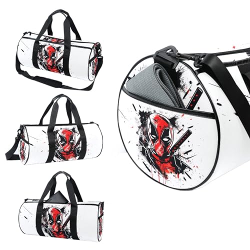 For Deadpool Weekender Swim Carry-on Gym Bag: 17.7 Inches Size, Interior Zipper Pocket, Large Capacity3