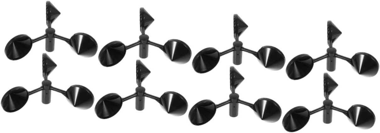 Sosoport 8pcs Outdoor Wind Speed Anemometer Cup Wind Speed Gauges Professional Measurement Tool