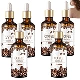 Ätherisches Kaffeeöl Kaffee-Massageöl für die Haut Intensive Feuchtigkeitspflege Hautstraffung Schnell einziehendes nicht fettendes Feuchtigkeitsserum Nährendes und straffendes Körperserum (6pcs)