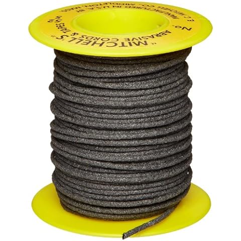 Mitchell Abrasives 52-S Round Abrasive Cord, Silicon Carbide 150 Grit .055" Diameter x 50 Feet Cover