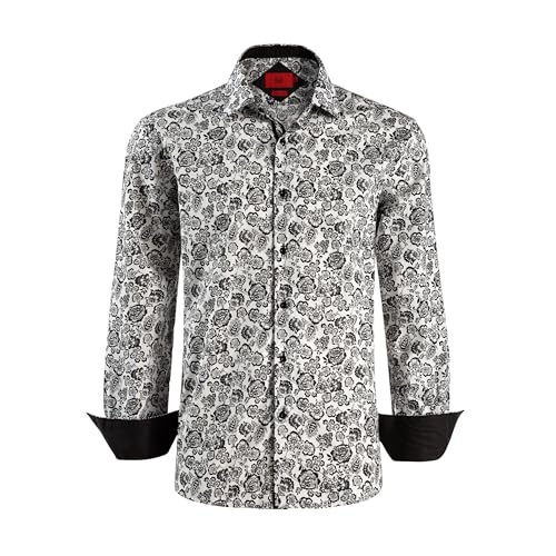 Image of Elieballeh Boys Slim Fit Paisley Print Shirt | Breathable material