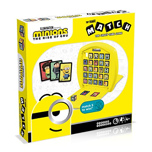 Top Trumps Winning Moves 784 WM00246, Match Minions 2, Juego de Mesa, Conecta en línea a 5 Personajes, Multicolor