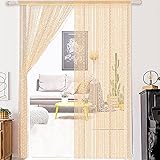 ★ Material de la cortina: este producto está hecho de fibra de poliéster 100% con cuentas de cristal especiales, lo que hace que las cortinas sean más hermosas y las escenas decorativas más hermosas.