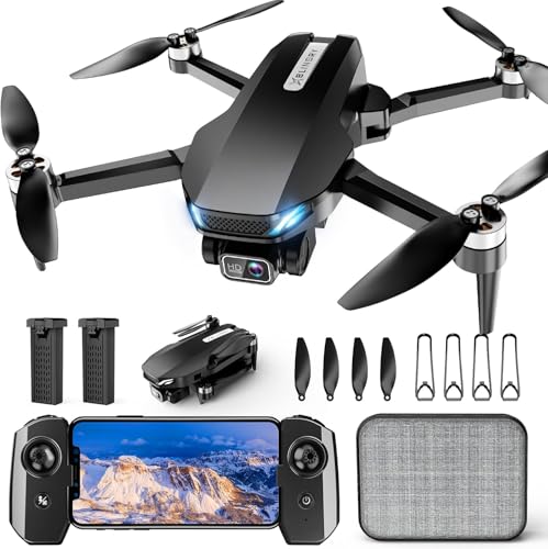 2K Foldable Drone with Camera, 36 Min Flight, 2 Batteries