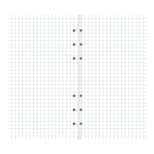 Filofax Clipbook Squared Paper Refill, Personal Size: 6-3/4 x 3-3/4 (B344006)