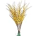MISSWARM 10 Pieces 29.5" Long of Jasmine Artificial Flower Artificial Flowers Fake Flower for Wedding Home Office Party Hotel Restaurant Patio or Yard Decoration (Yellow)