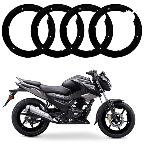 Image of OTO2EYE Bike Wheel Cover for 17 inch Wheel VS Raider 125 4Pcs Set ABS Plastic Black