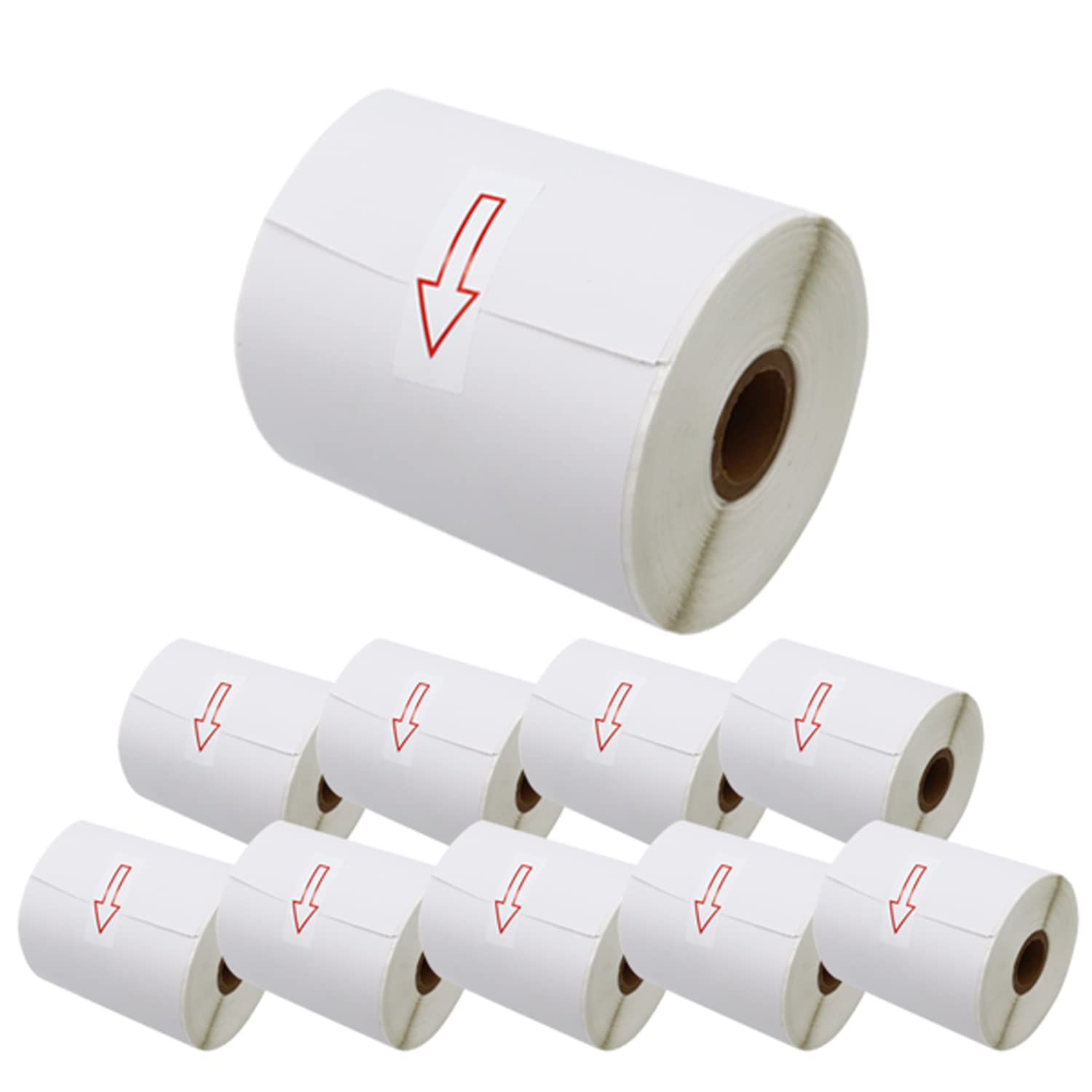 ブラザー用 RDロール 長尺紙テープ (感熱紙) RD-S01J2 互換品 102mm×44m 10個セット 【送料無料】 Amazon | プリンタス ブラザー用 RDロール 長尺紙テープ (感熱紙) RD