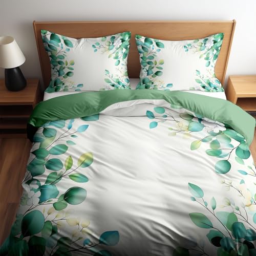 Housse de couette papillon 220x240 cm blanche et multicolore pour lit deux personnes