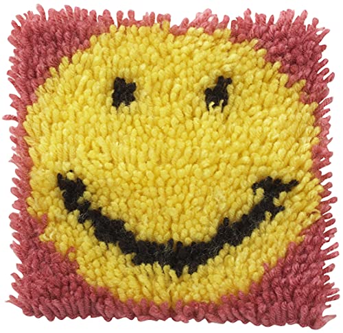 Image of Wonderart Smile Latch Hook Kit, 8 inch X 8 inch