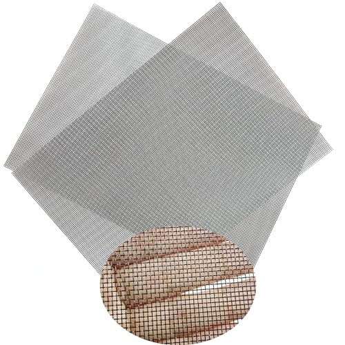 Wire Mesh PVC Coated Galvanized,2 Pack 16 Mesh 8 × 12 inch(30 X 21CM) Woven Wire Mesh for Vent, Cage, Cabinets Mesh, DIY Project.