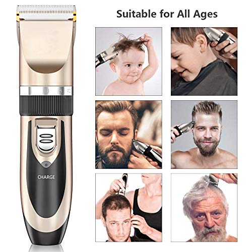 image for Hair Clippers - Nicewell Low Noise Hair Clippers for Men Kids, Cordles