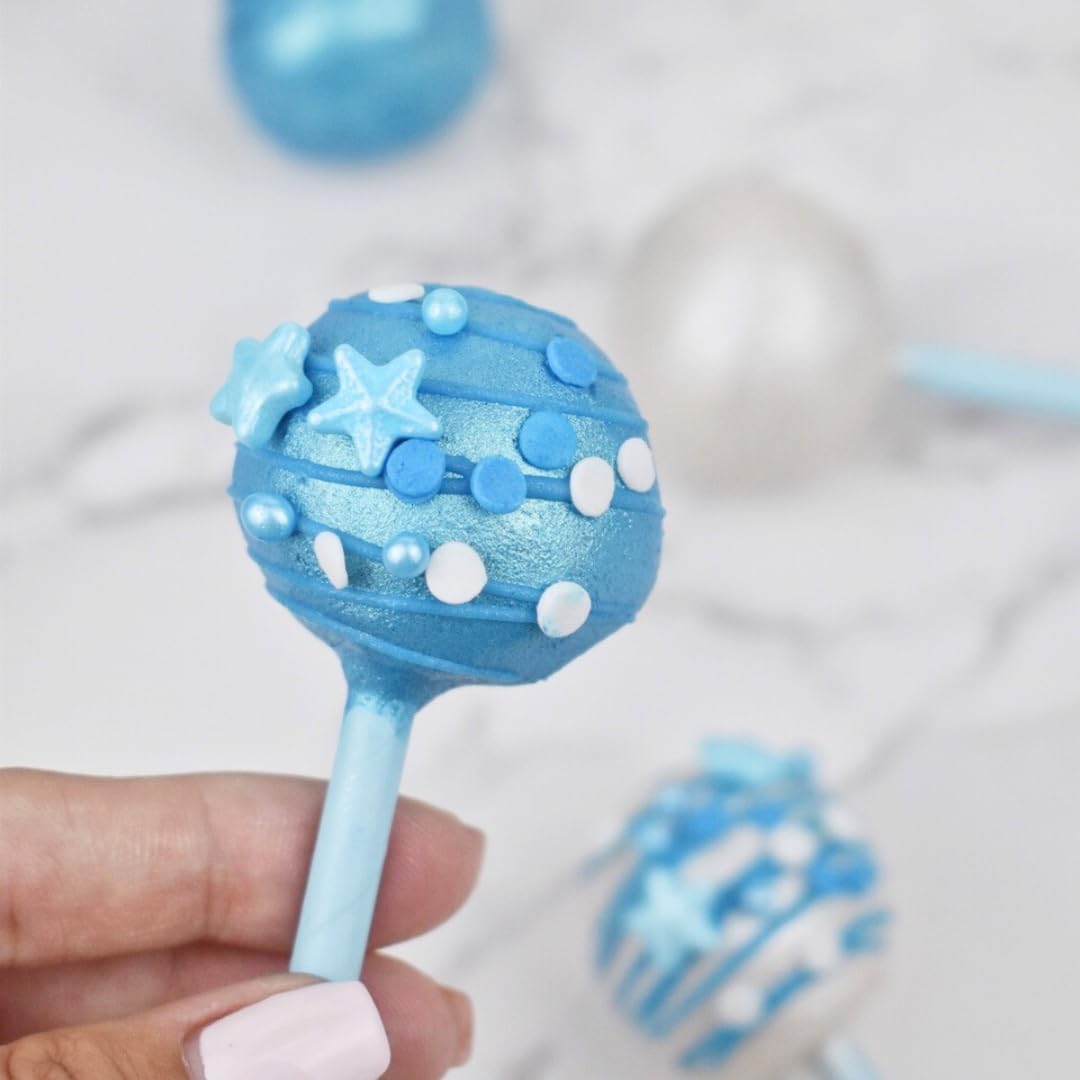 MakeSomeSweets BLUE OCEAN Comestibles Sprinkles BLEU - Vegan, sans huile de palme, décoration vibrante pour desserts, 100 g