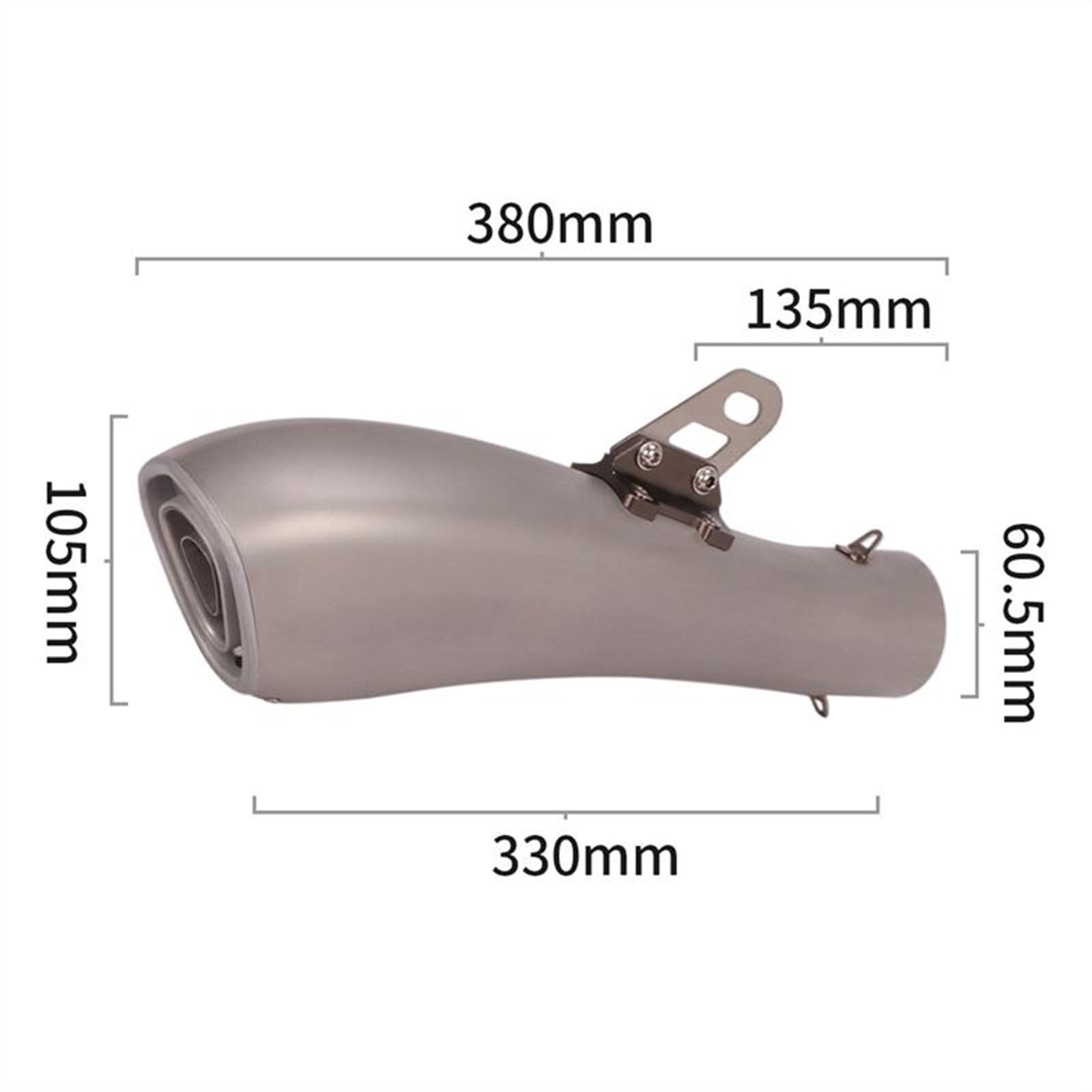 Moto Per Y&amaha YZF R1 R3 R6 XJ6 Mt07 Universale 60mm Tubo Di Scarico Modificato GP DB Killer Fuga Slip On Silenziatore (Color : A)