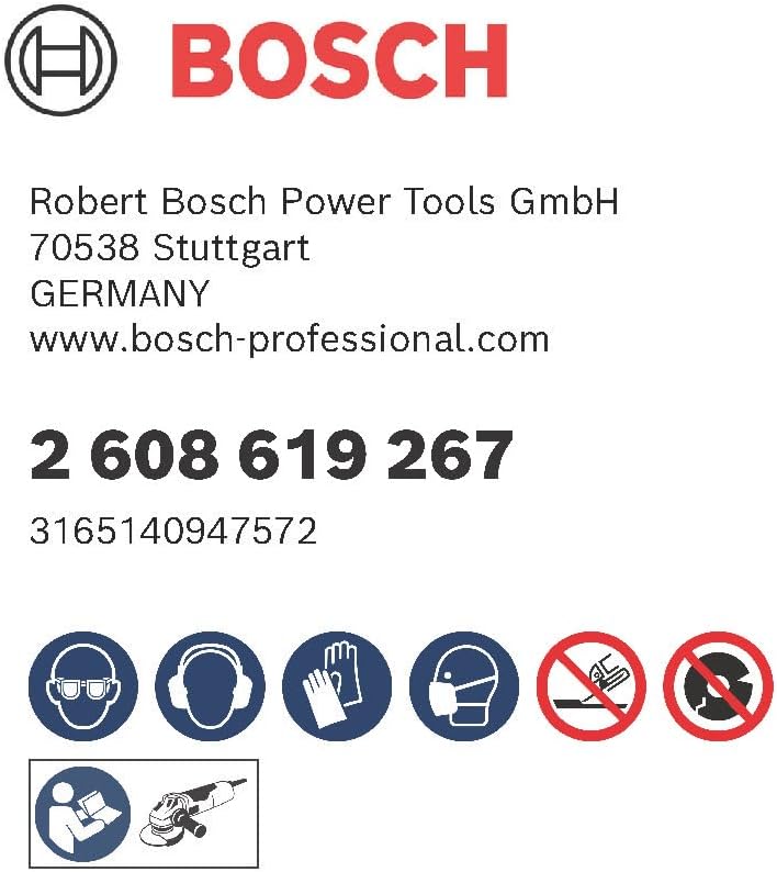 Miniatura 8 de Bosch Professional 2608619267 - Juego de 10 discos de corte recto estándar (para INOX, X-Lock, diámetro de 4.921 in, diámetro de 0.875 in, grosor