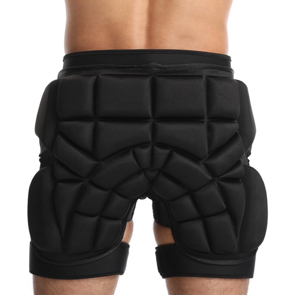 Surakey 3D Hip Protection Pads Butt EVA Padded Short Pants Protective Gear Guard Impact Pad Ski Ice Skating Snowboarding for Men Women Butt Pads Tailbone Padded - XL